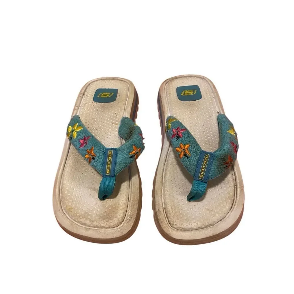 Vintage Sketchers Platform Comfort Flip Flops Sandals Beach Summer Travel